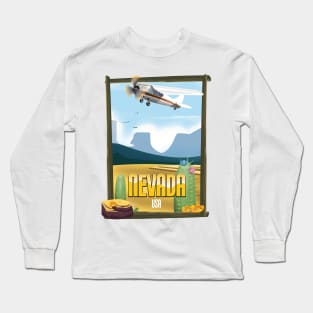 Nevada USA vintage travel poster Long Sleeve T-Shirt